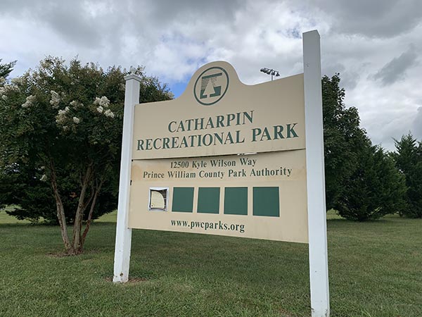 a sign for the catharpin recreational park